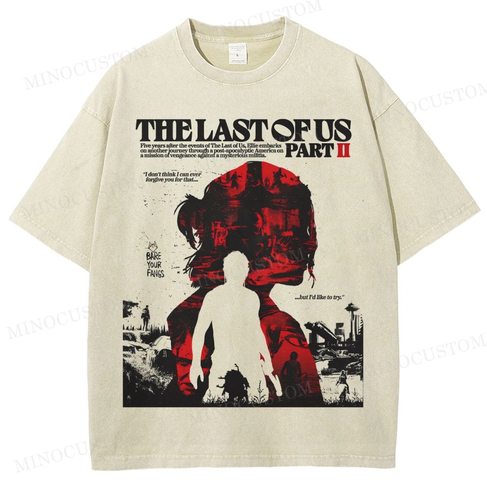 The Last of Us Part II Ellie Revenge Washed T-Shirt 