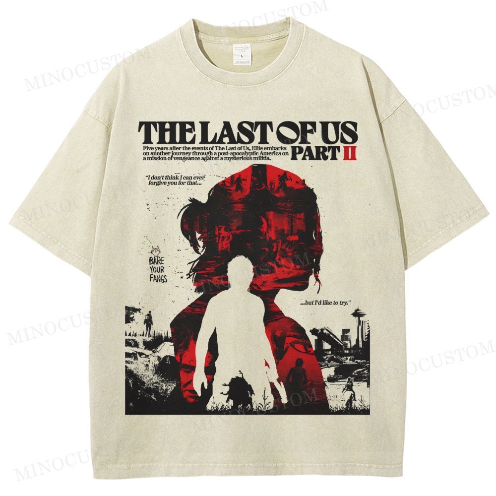 The Last of Us Part II Ellie Revenge Washed T-Shirt