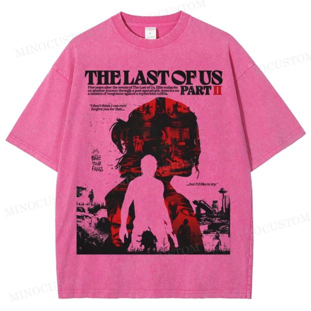 The Last of Us Part II Ellie Revenge Washed T-Shirt 