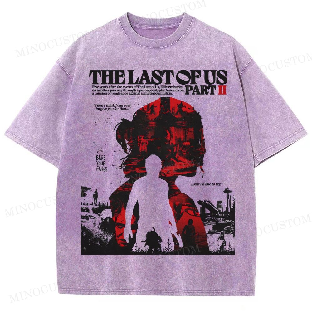 The Last of Us Part II Ellie Revenge Washed T-Shirt 