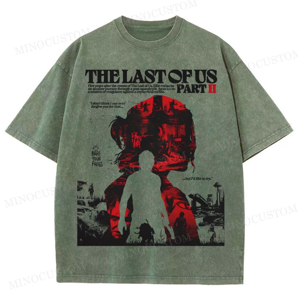 The Last of Us Part II Ellie Revenge Washed T-Shirt 