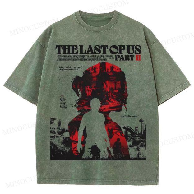 The Last of Us Part II Ellie Revenge Washed T-Shirt 