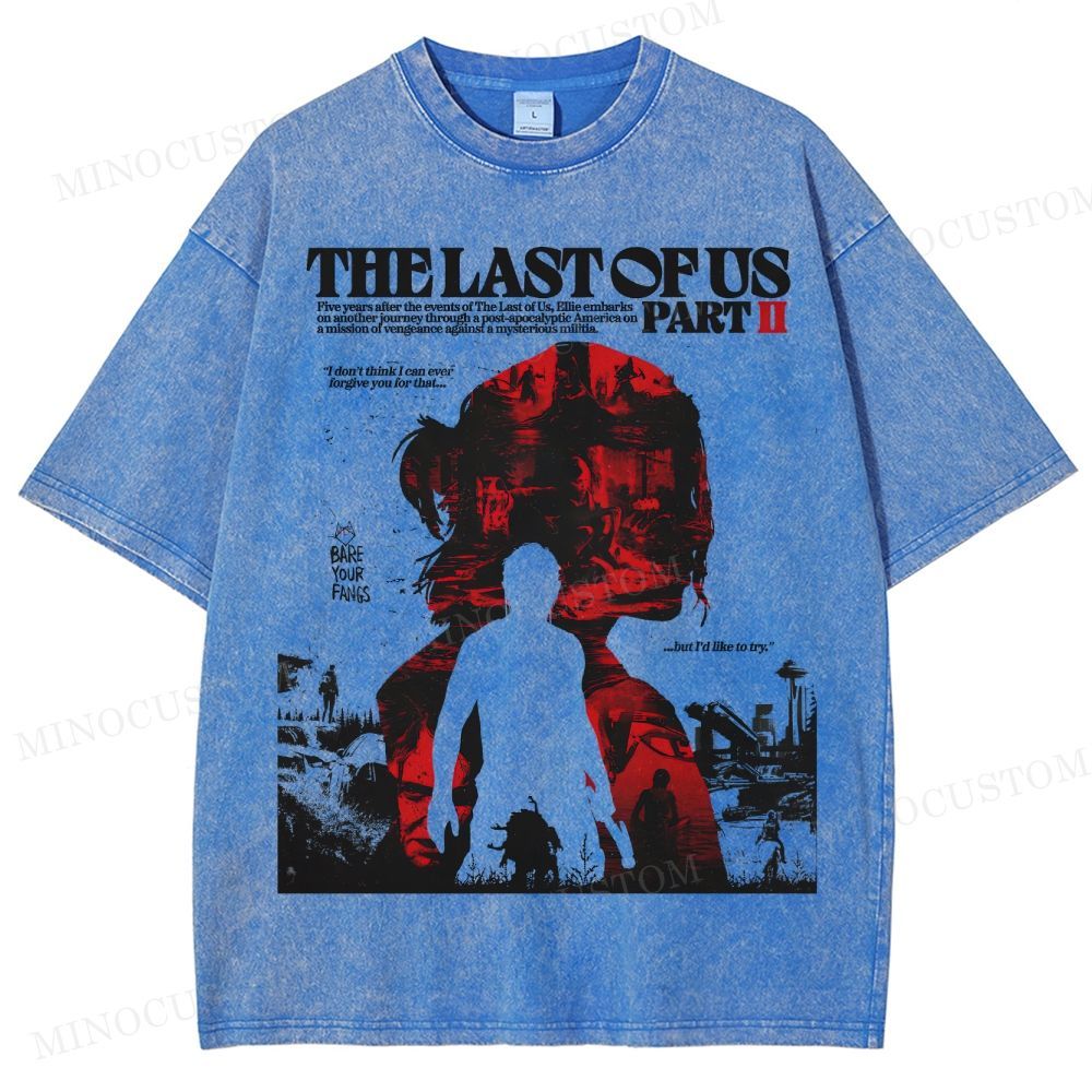 The Last of Us Part II Ellie Revenge Washed T-Shirt 