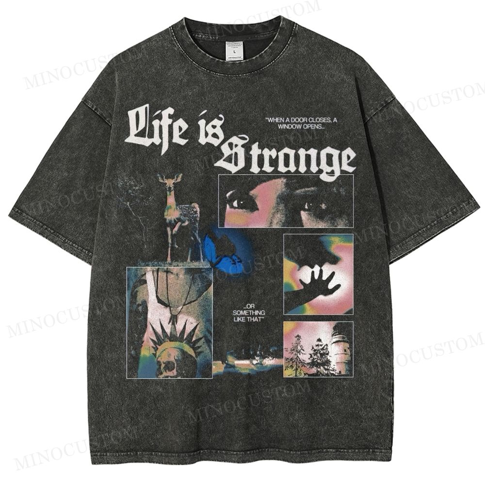 Butterfly Effect Graphic Washed T-Shirt 