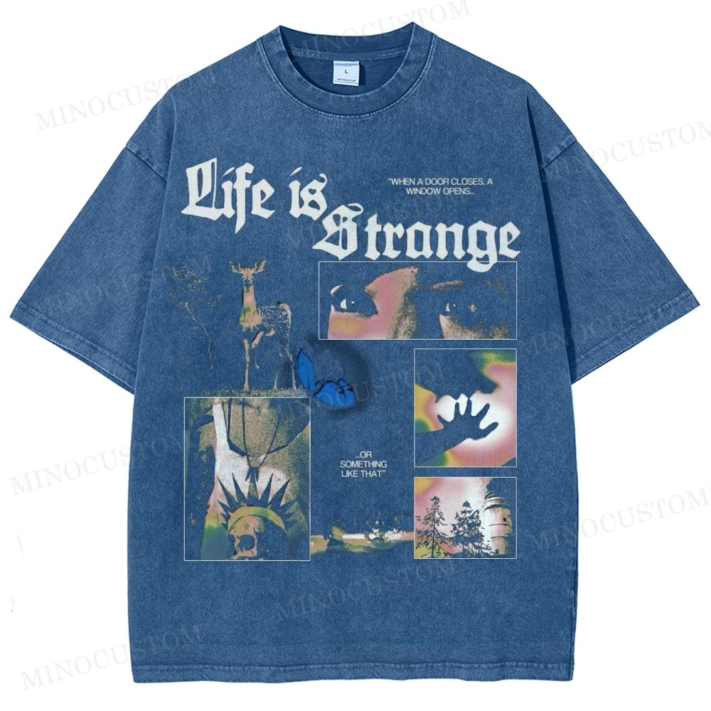 Butterfly Effect Graphic Washed T-Shirt 