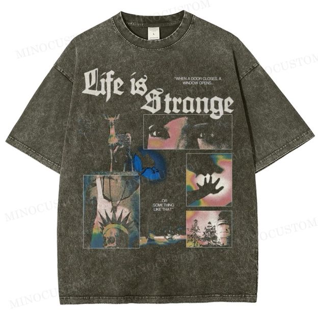 Butterfly Effect Graphic Washed T-Shirt 