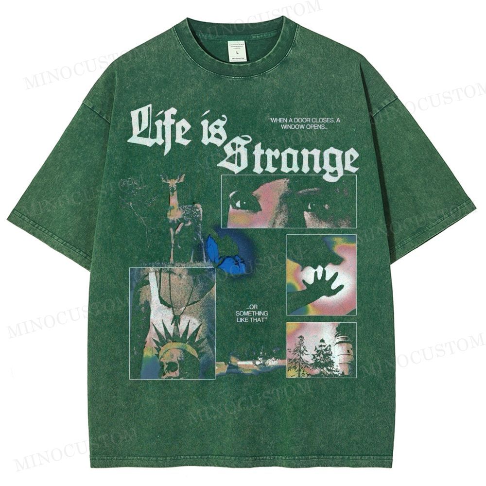 Butterfly Effect Graphic Washed T-Shirt 