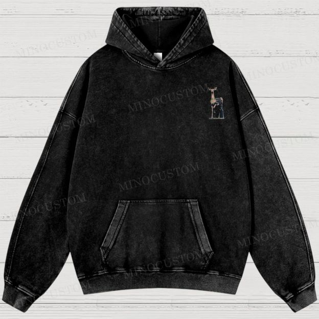 Butterfly Effect Graphic Washed Hoodies