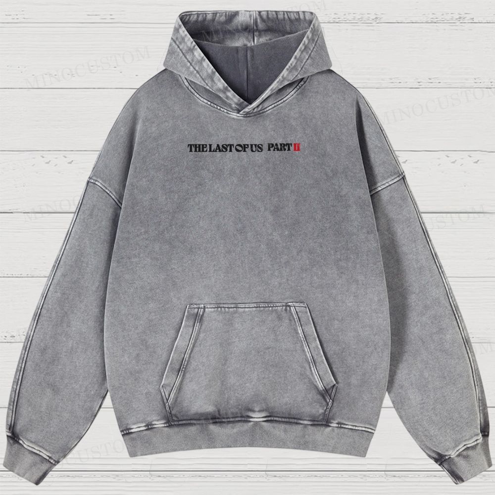 The Last of Us Part II Ellie Revenge Washed Hoodies 