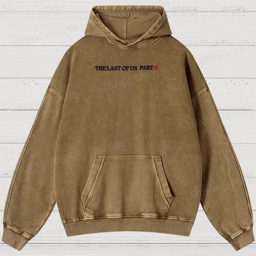 The Last of Us Part II Ellie Revenge Washed Hoodies 
