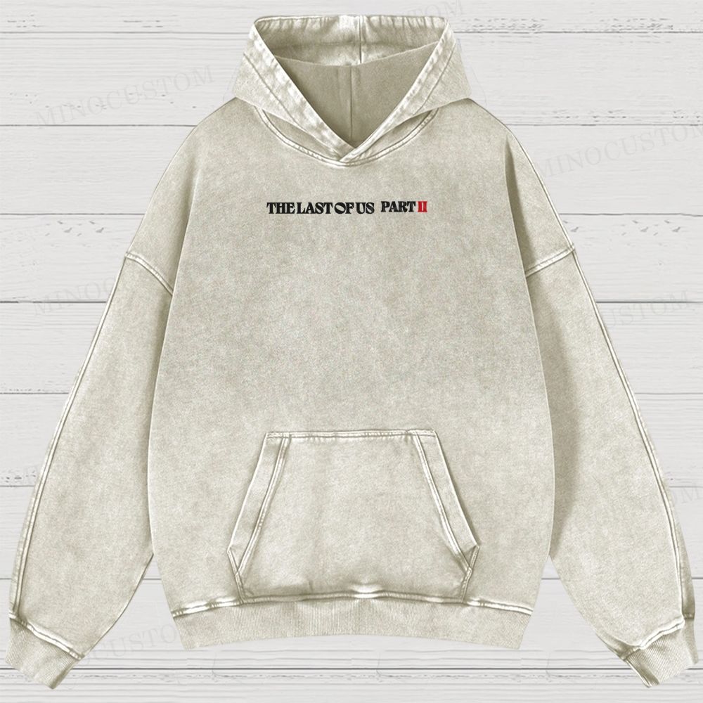 The Last of Us Part II Ellie Revenge Washed Hoodies 