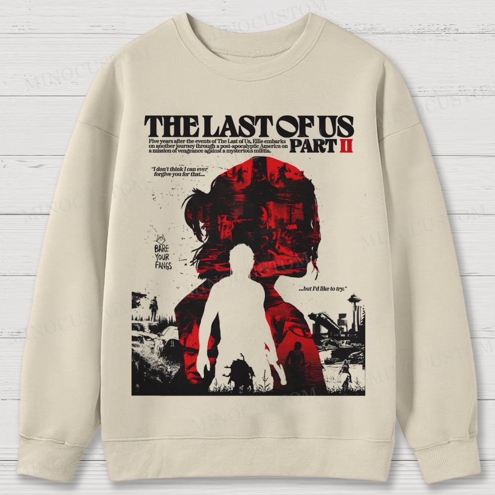 The Last of Us Part II Ellie Revenge Cotton Sweatshirts