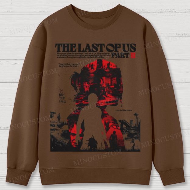 The Last of Us Part II Ellie Revenge Cotton Sweatshirts 