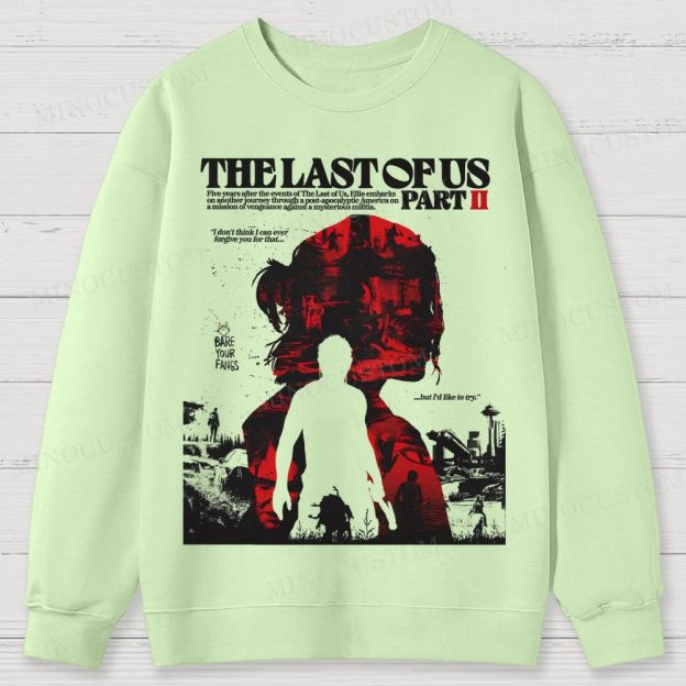 The Last of Us Part II Ellie Revenge Cotton Sweatshirts 