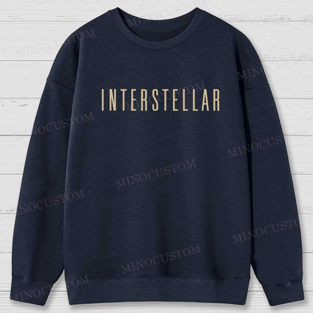 Interstellar Retro Sci-Fi Adventure Graphic  Vintage Sweatshirt