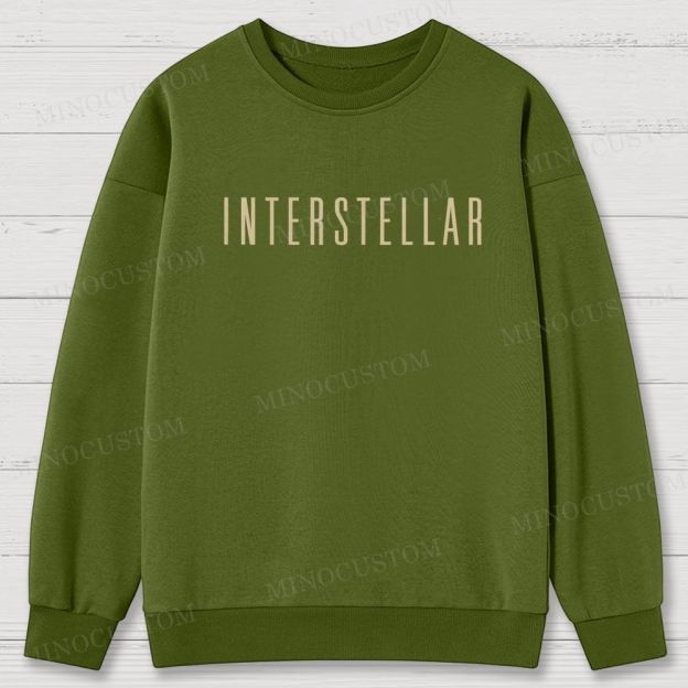 Interstellar Retro Sci-Fi Adventure Graphic  Vintage Sweatshirt