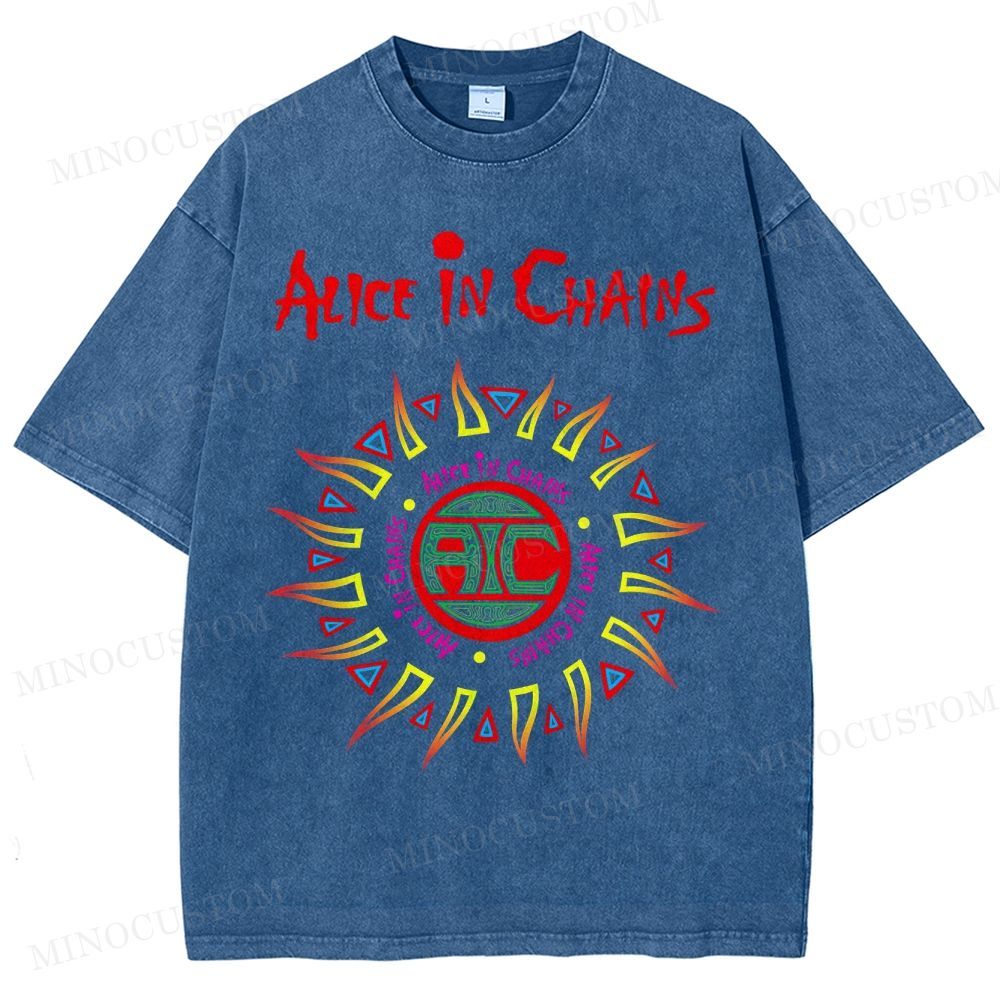 Alice in Chains Vintage Distressed Washed T-Shirt 