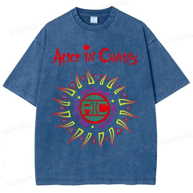 Alice in Chains Vintage Distressed Washed T-Shirt 
