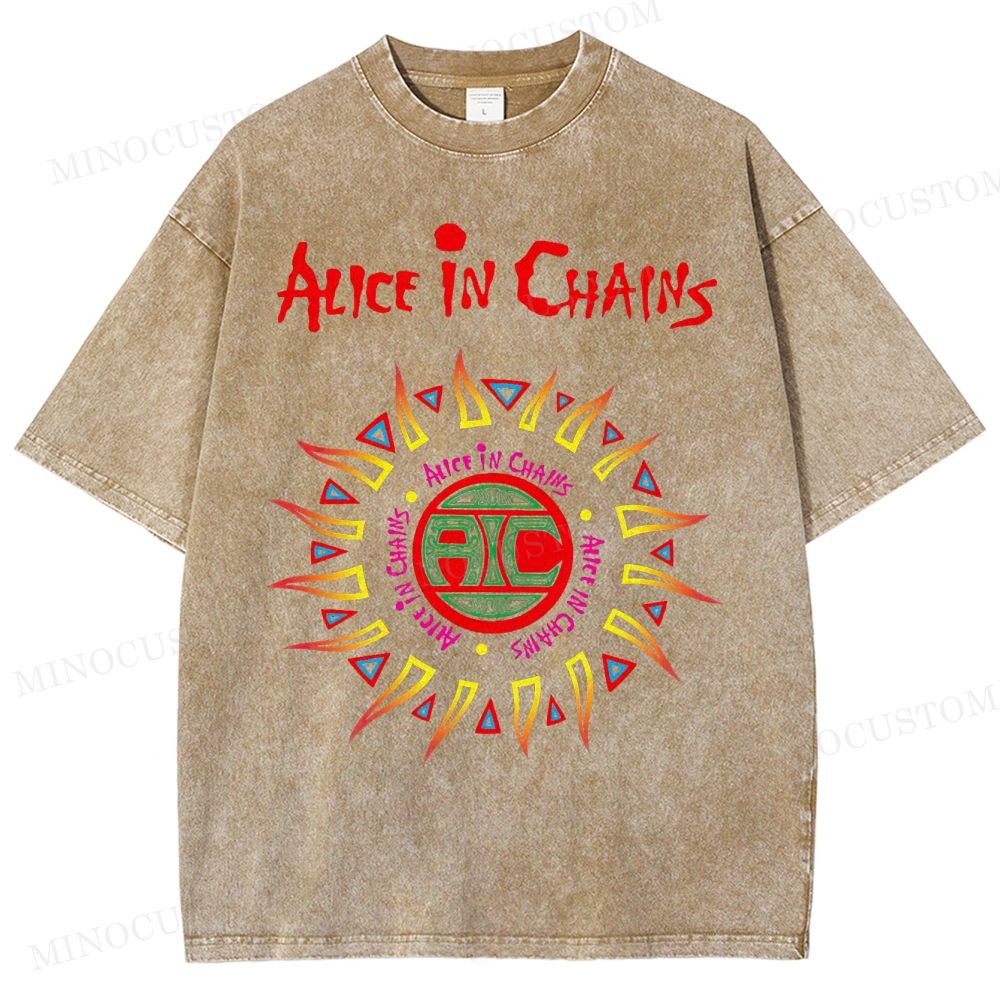 Alice in Chains Vintage Distressed Washed T-Shirt 