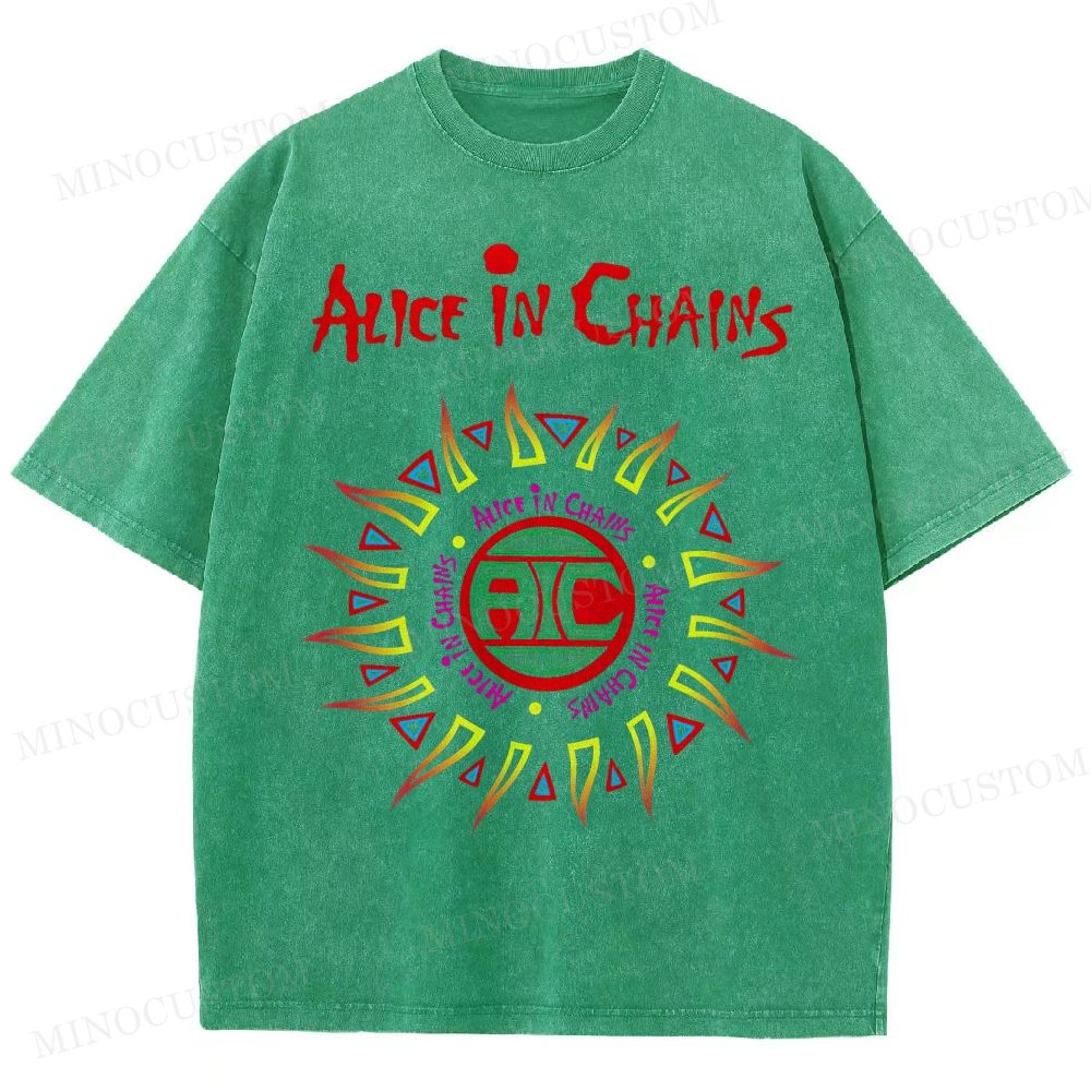 Alice in Chains Vintage Distressed Washed T-Shirt 