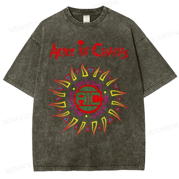Alice in Chains Vintage Distressed Washed T-Shirt 