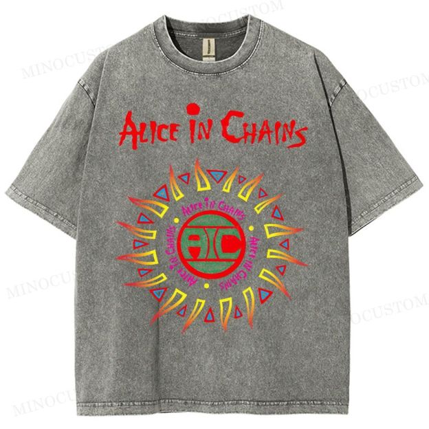 Alice in Chains Vintage Distressed Washed T-Shirt 