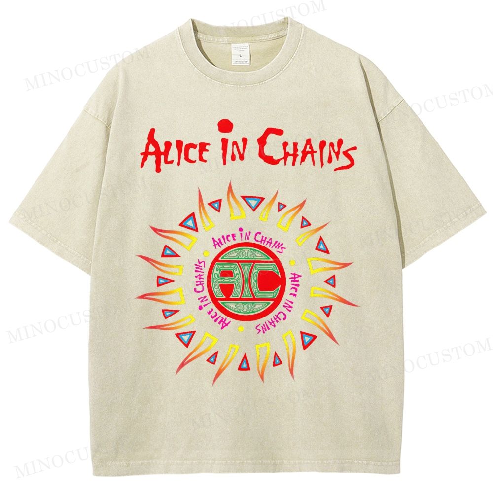 Alice in Chains Vintage Distressed Washed T-Shirt 