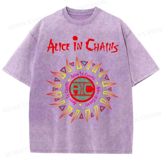 Alice in Chains Vintage Distressed Washed T-Shirt 