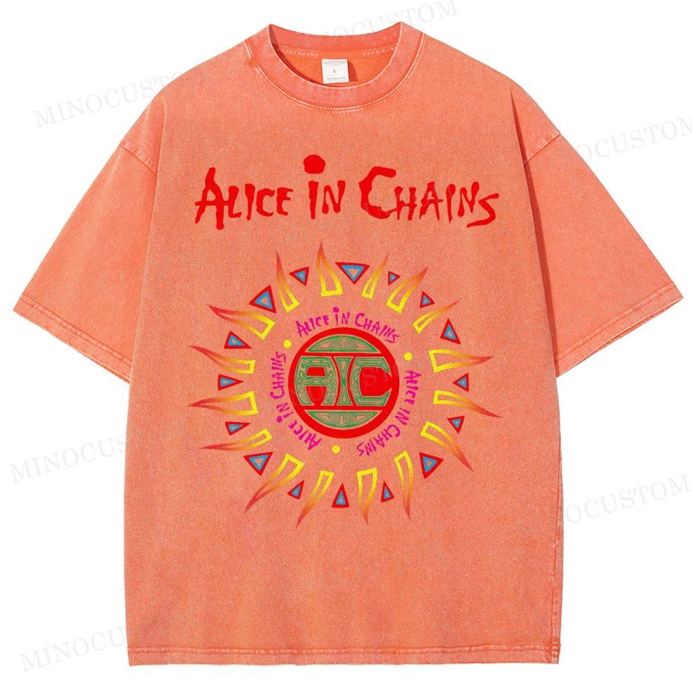 Alice in Chains Vintage Distressed Washed T-Shirt 