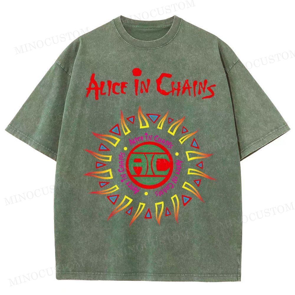 Alice in Chains Vintage Distressed Washed T-Shirt 