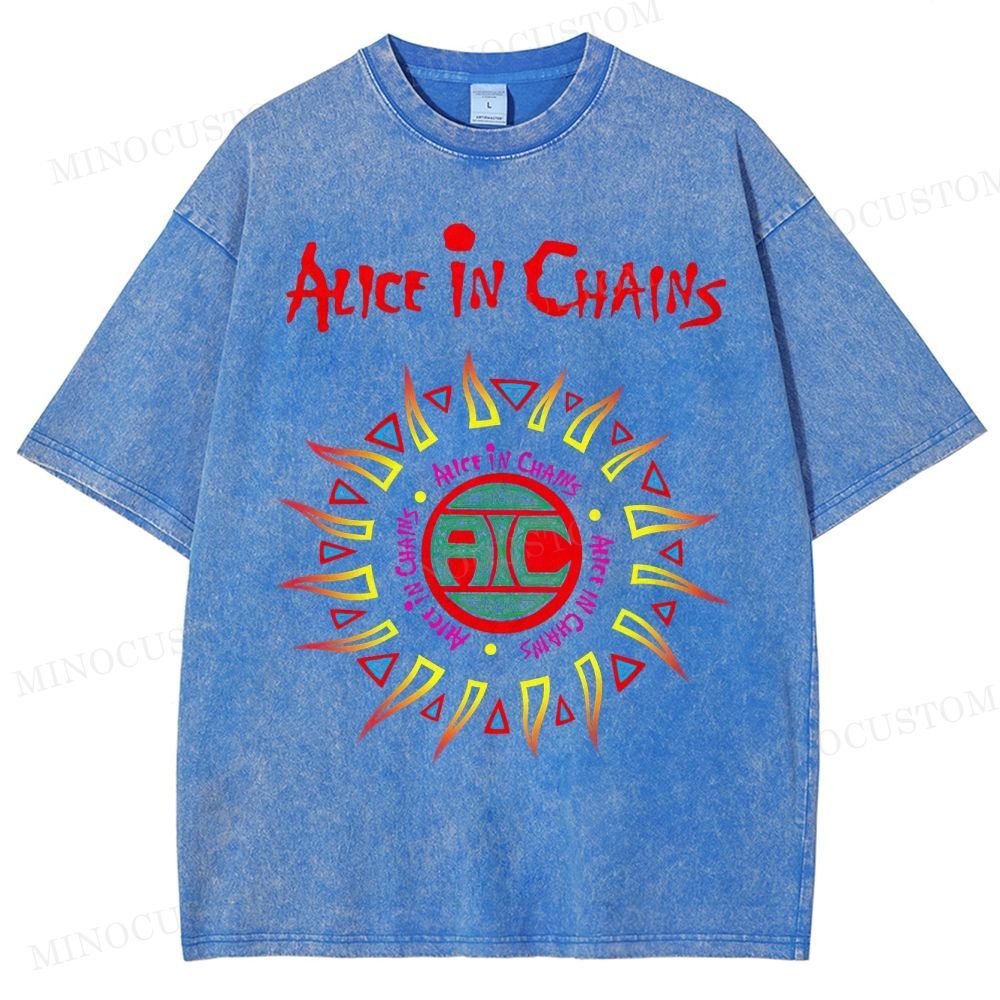 Alice in Chains Vintage Distressed Washed T-Shirt 