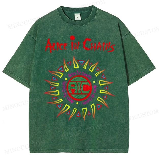 Alice in Chains Vintage Distressed Washed T-Shirt 