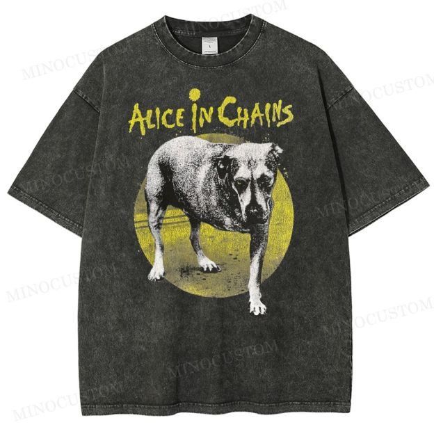 Alice in Chains -Dog Washed T-Shirt