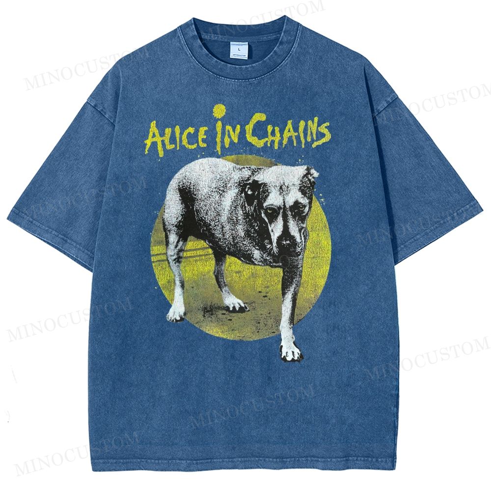 Alice in Chains -Dog Washed T-Shirt