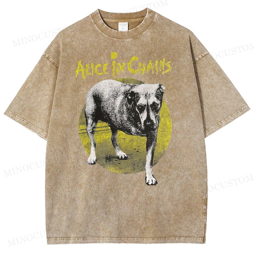 Alice in Chains -Dog Washed T-Shirt