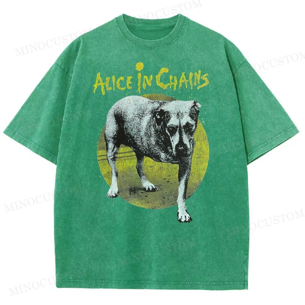 Alice in Chains -Dog Washed T-Shirt