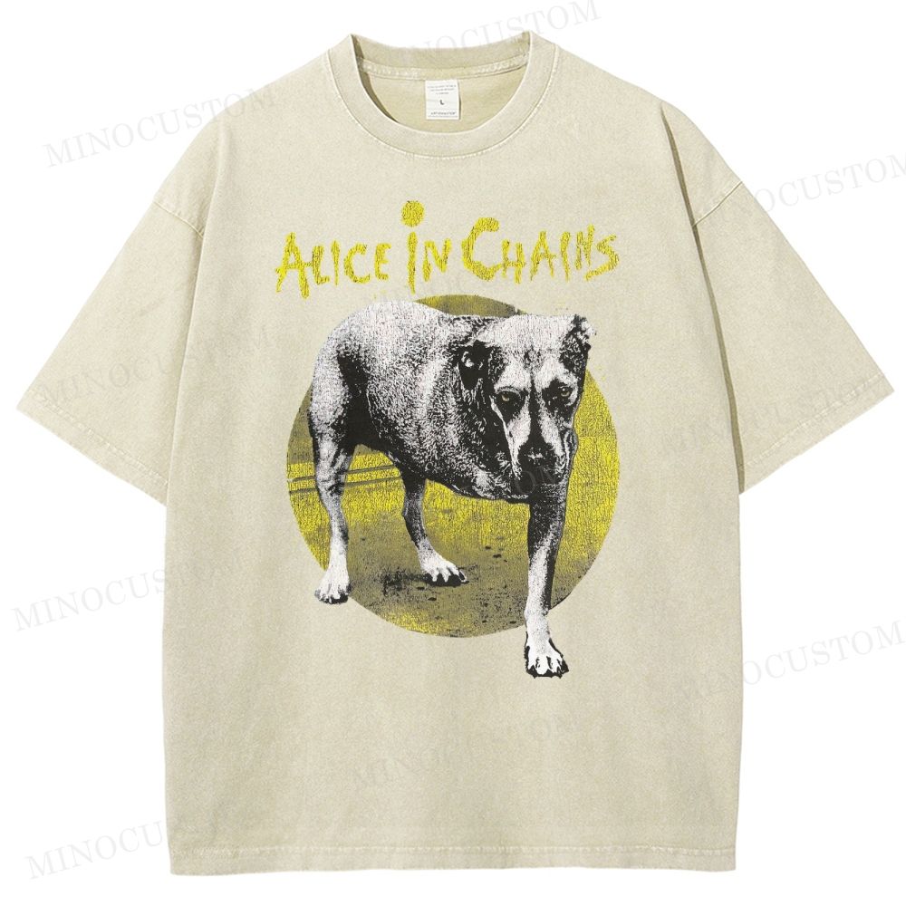 Alice in Chains -Dog Washed T-Shirt