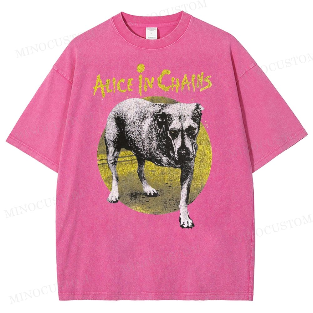 Alice in Chains -Dog Washed T-Shirt