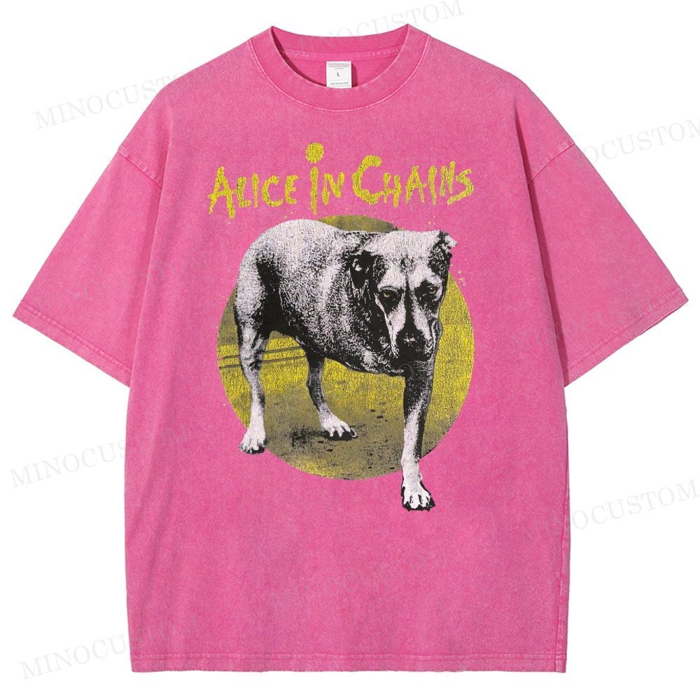 Alice in Chains -Dog Washed T-Shirt