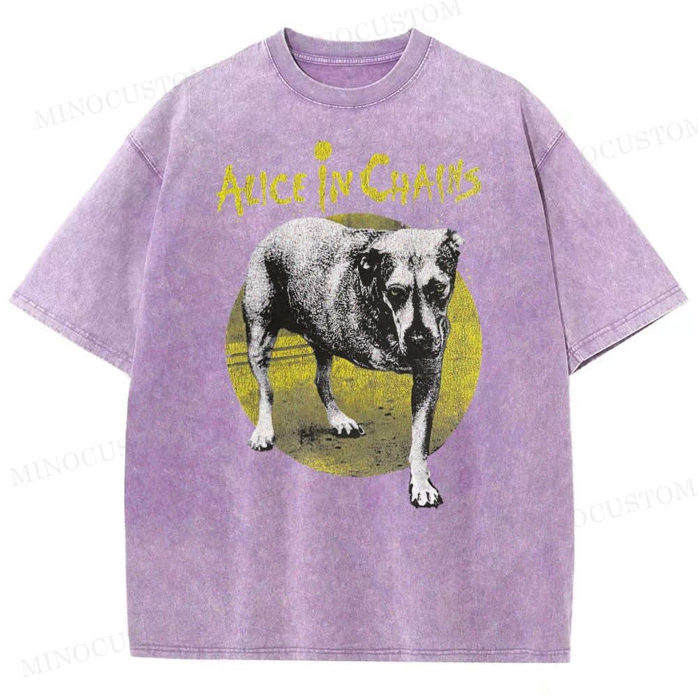 Alice in Chains -Dog Washed T-Shirt