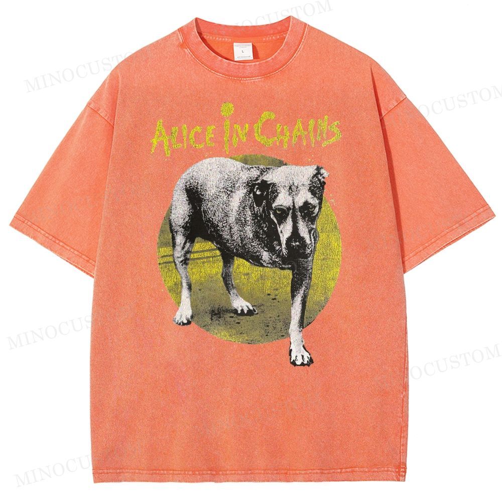 Alice in Chains -Dog Washed T-Shirt