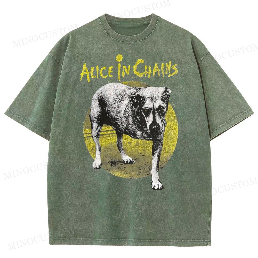 Alice in Chains -Dog Washed T-Shirt