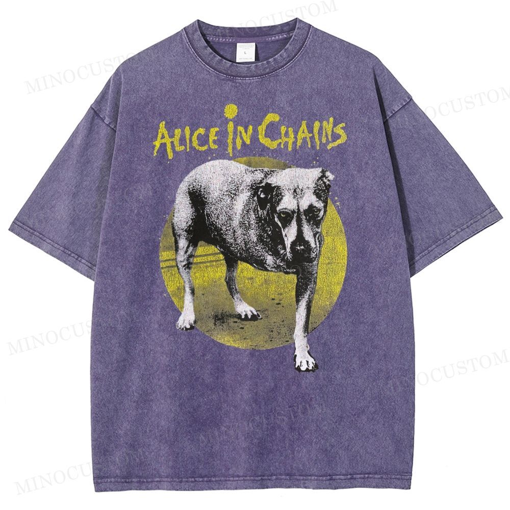 Alice in Chains -Dog Washed T-Shirt