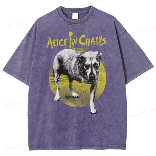 Alice in Chains -Dog Washed T-Shirt