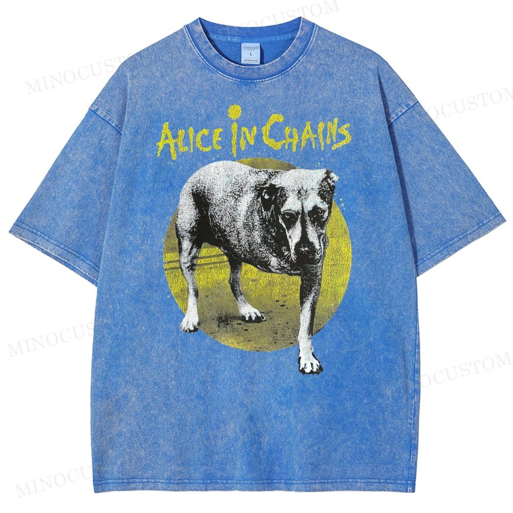 Alice in Chains -Dog Washed T-Shirt