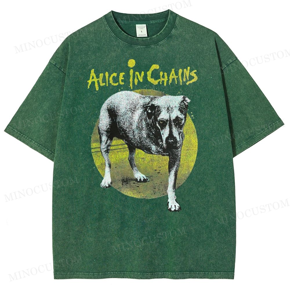 Alice in Chains -Dog Washed T-Shirt