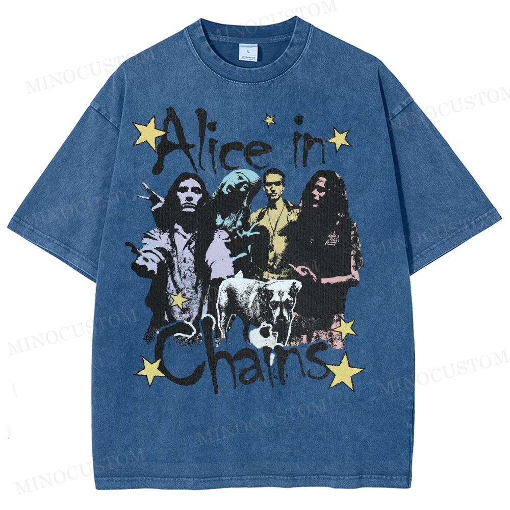 90s Rock Legends Tribute Washed T-Shirt 