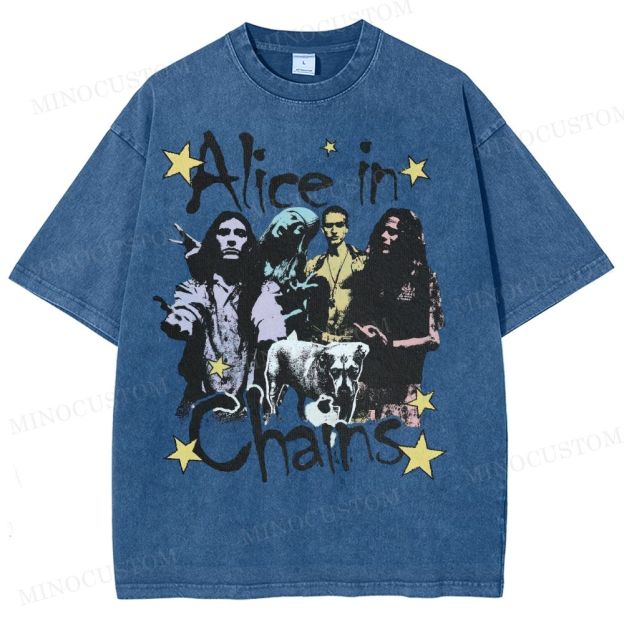 90s Rock Legends Tribute Washed T-Shirt 