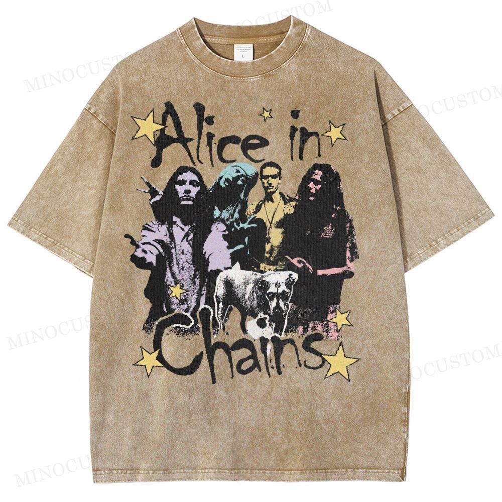 90s Rock Legends Tribute Washed T-Shirt 