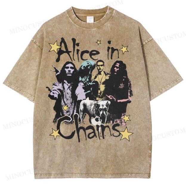 90s Rock Legends Tribute Washed T-Shirt 